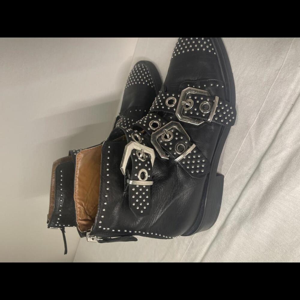 Zara black studded boots